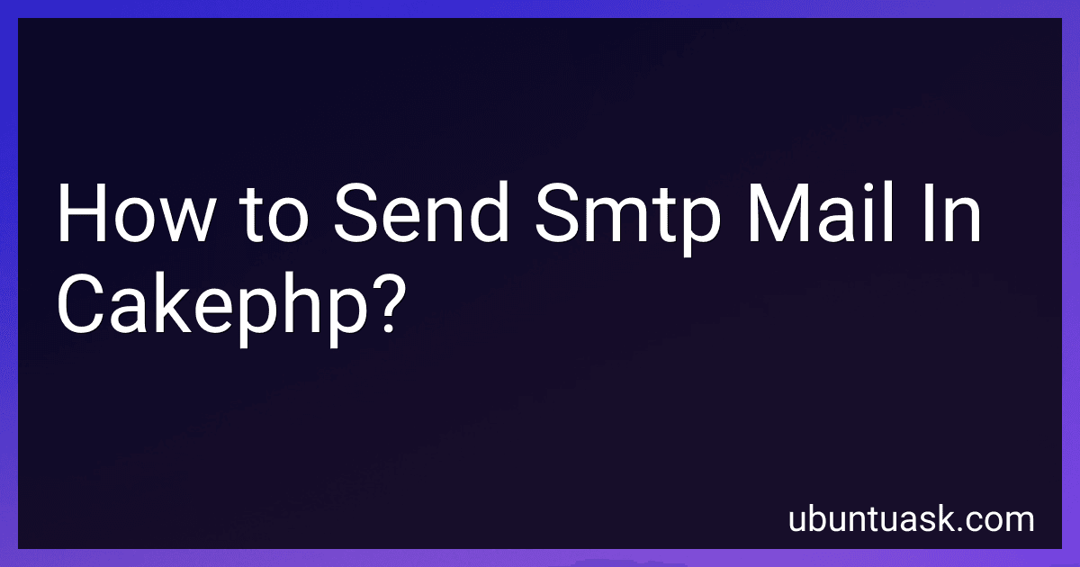 How to Send Smtp Mail In Cakephp? image