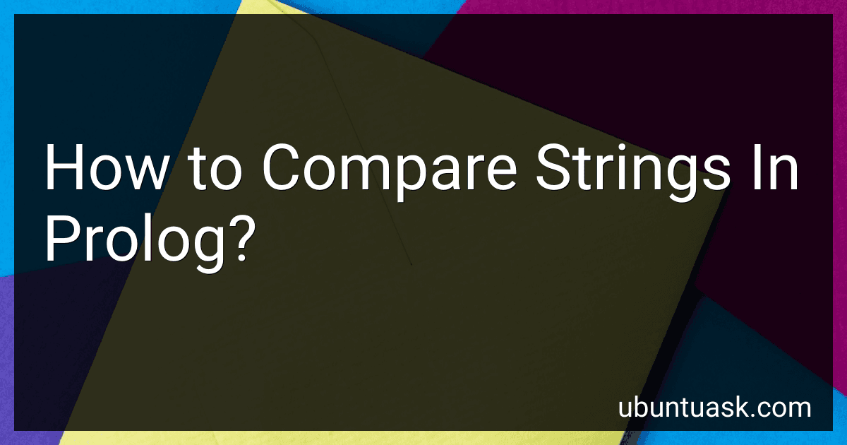 How to Compare Strings In Prolog? image