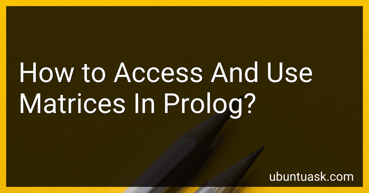 How to Access And Use Matrices In Prolog? preview