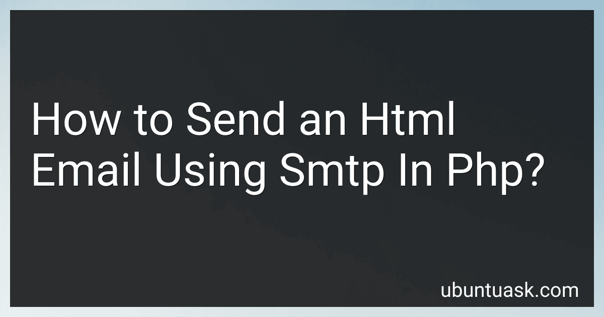 How to Send an Html Email Using Smtp In Php? image