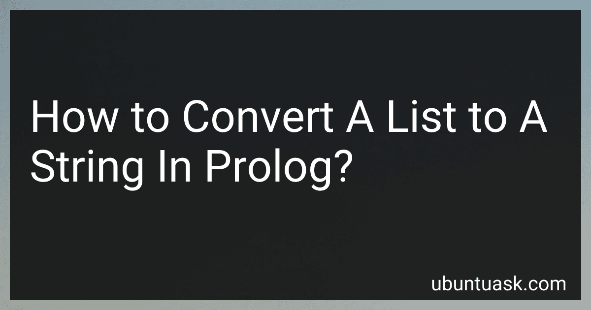 How to Convert A List to A String In Prolog? image