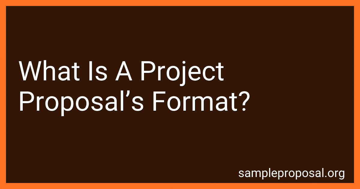 What Is A Project Proposal’s Format? image