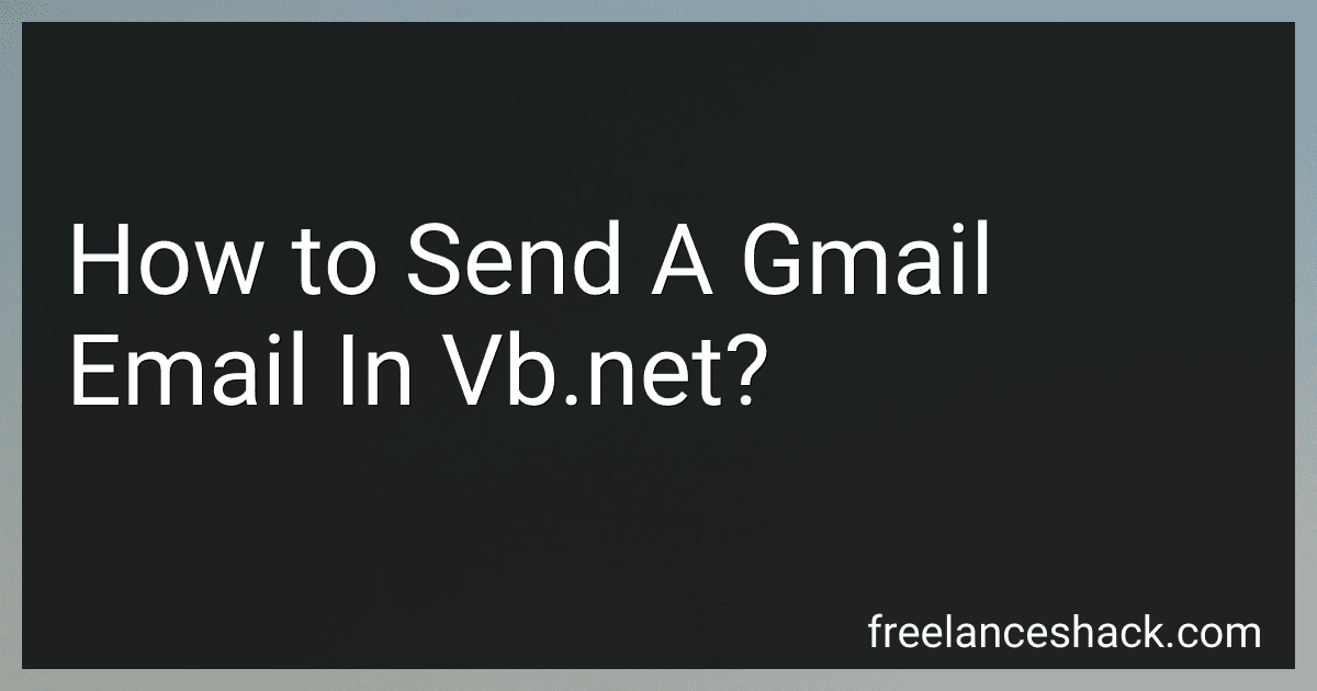 How to Send A Gmail Email In Vb.net? preview