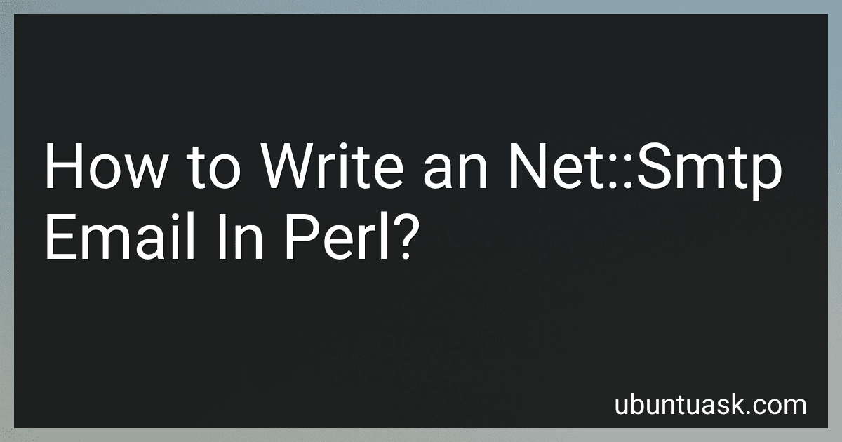 How to Write an Net::Smtp Email In Perl? image