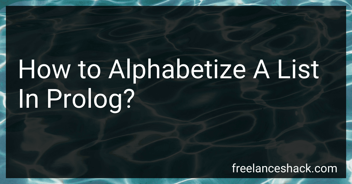 How to Alphabetize A List In Prolog? preview