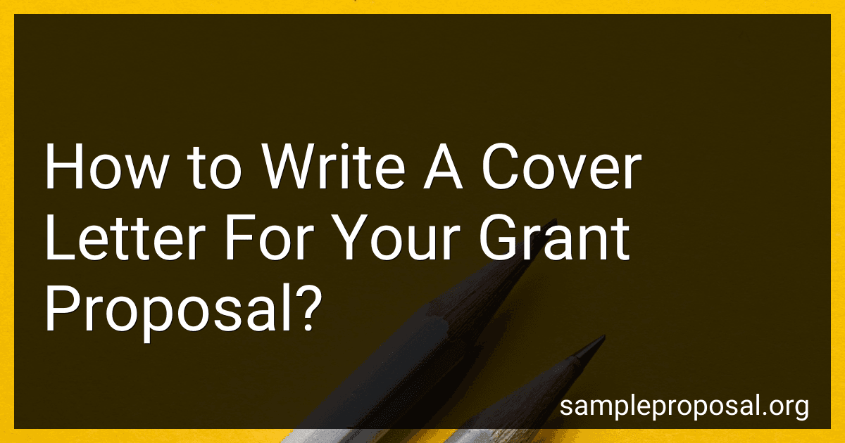 How to Write A Cover Letter For Your Grant Proposal? image