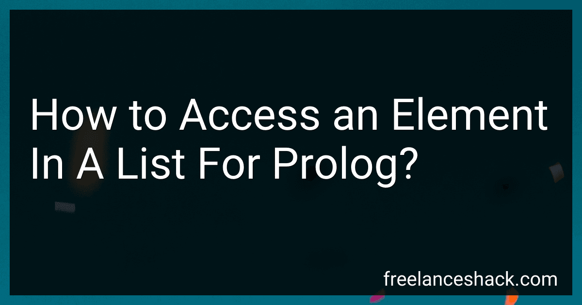How to Access an Element In A List For Prolog? preview