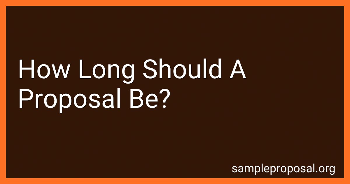 How Long Should A Proposal Be? image