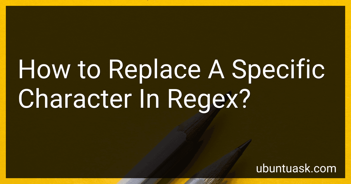 How to Replace A Specific Character In Regex? image