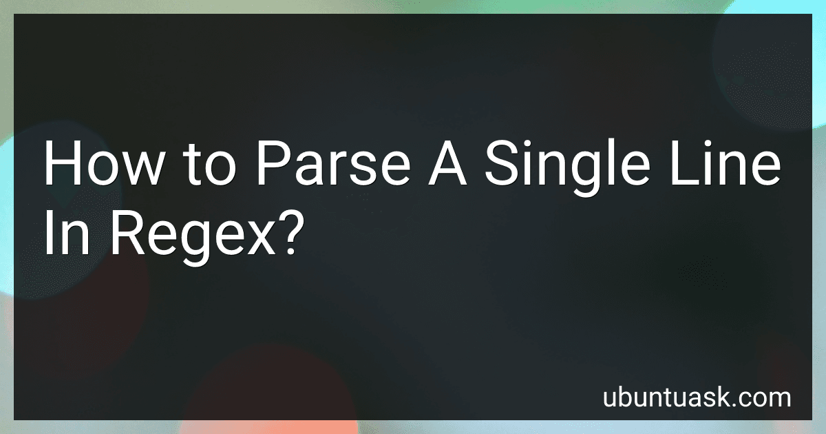 How to Parse A Single Line In Regex? image