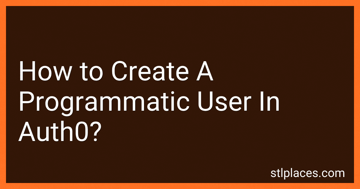 How to Create A Programmatic User In Auth0? preview