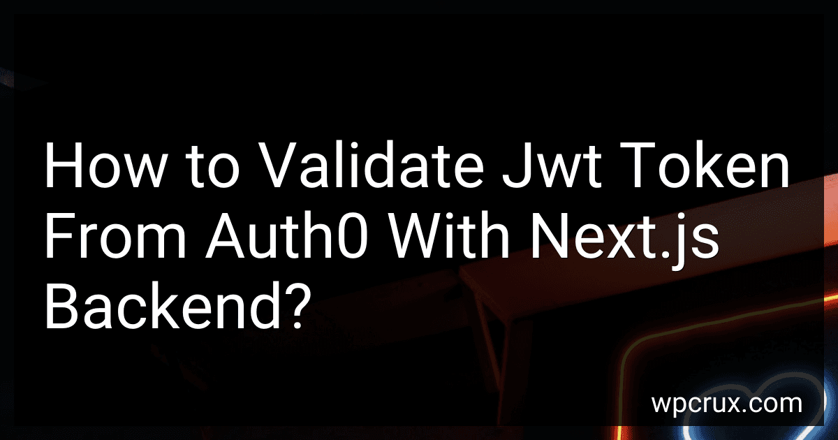How to Validate Jwt Token From Auth0 With Next.js Backend? preview