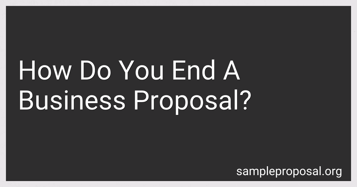 How Do You End A Business Proposal? image