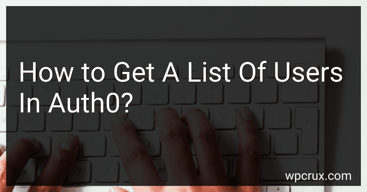How to Get A List Of Users In Auth0? preview