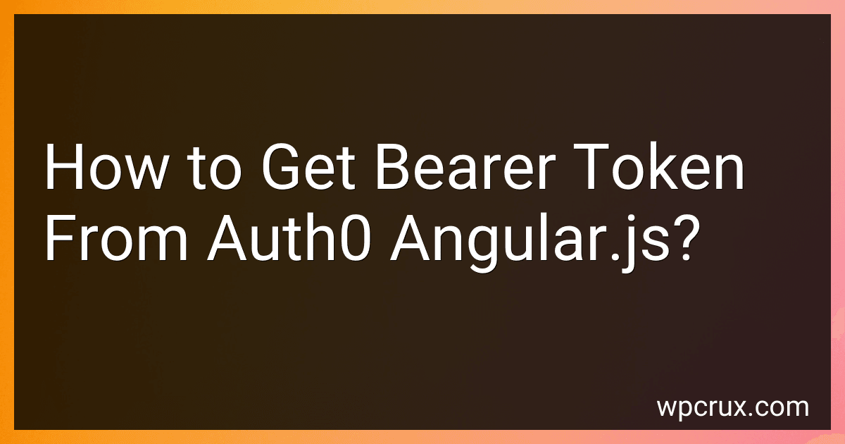 How to Get Bearer Token From Auth0 Angular.js? preview