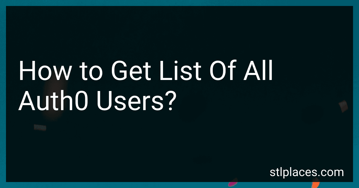 How to Get List Of All Auth0 Users? image