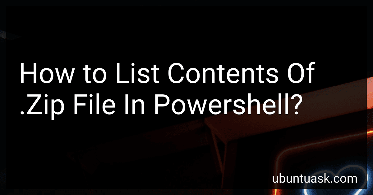 How to List Contents Of .Zip File In Powershell? image