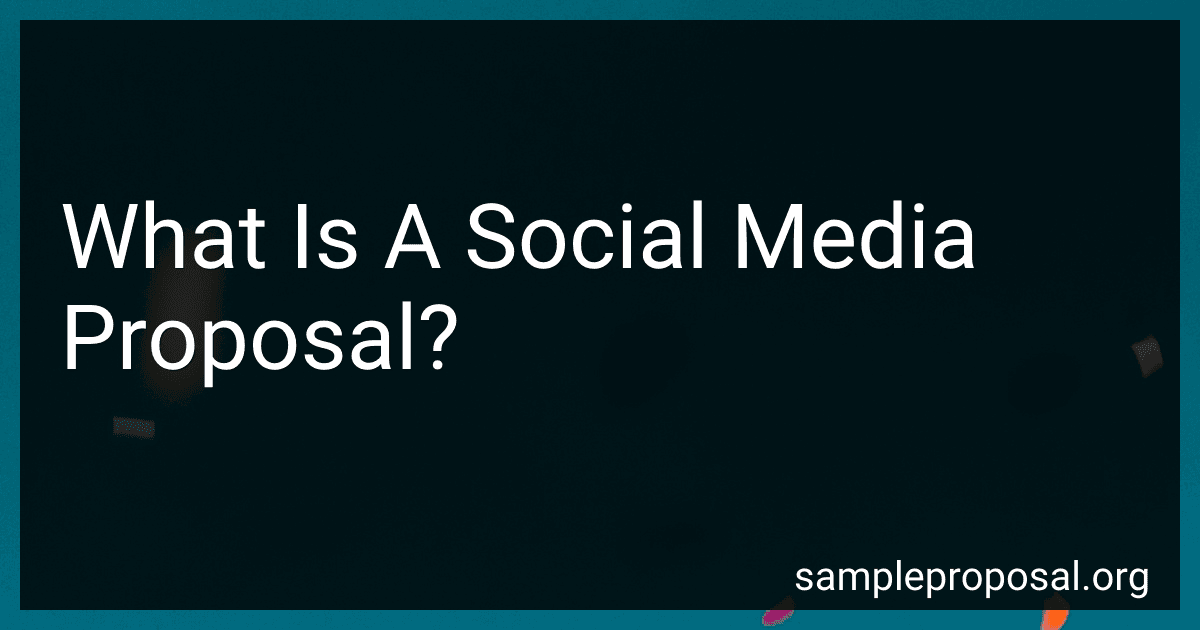 What Is A Social Media Proposal? preview