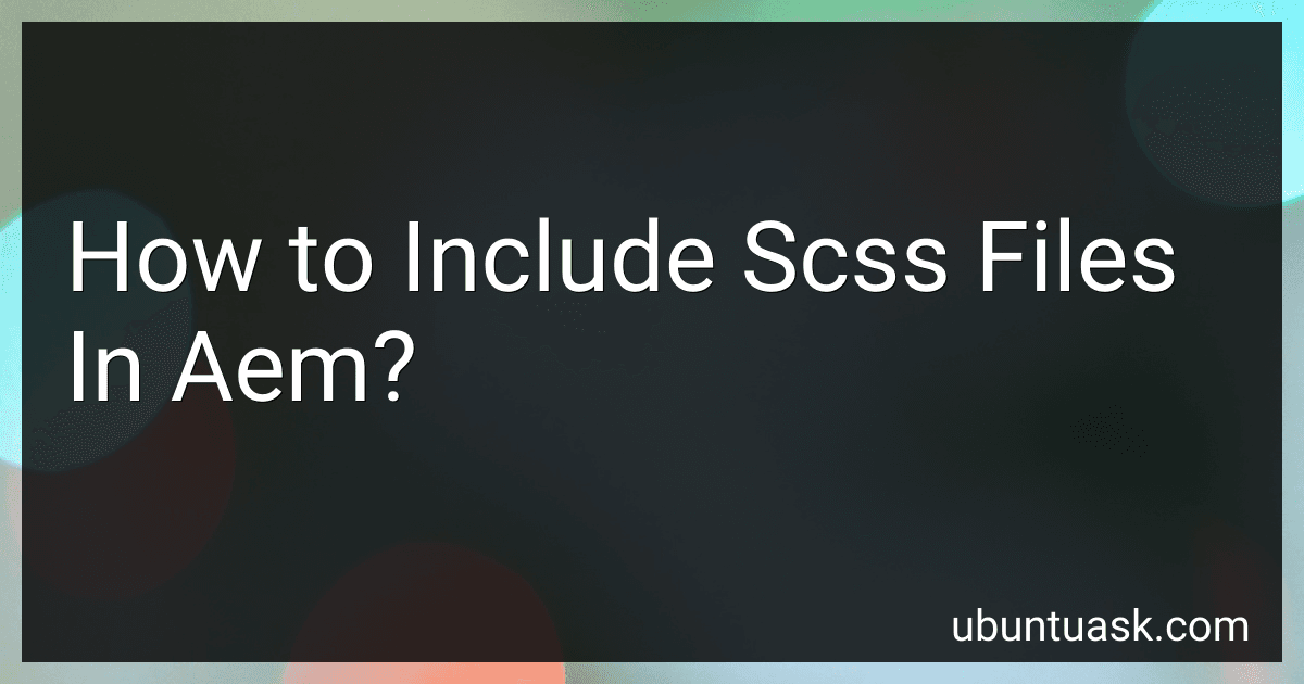How to Include Scss Files In Aem? preview