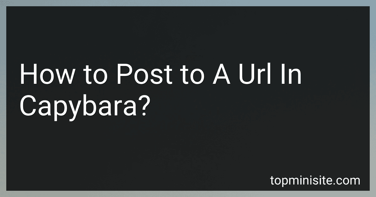 How to Post to A Url In Capybara? image