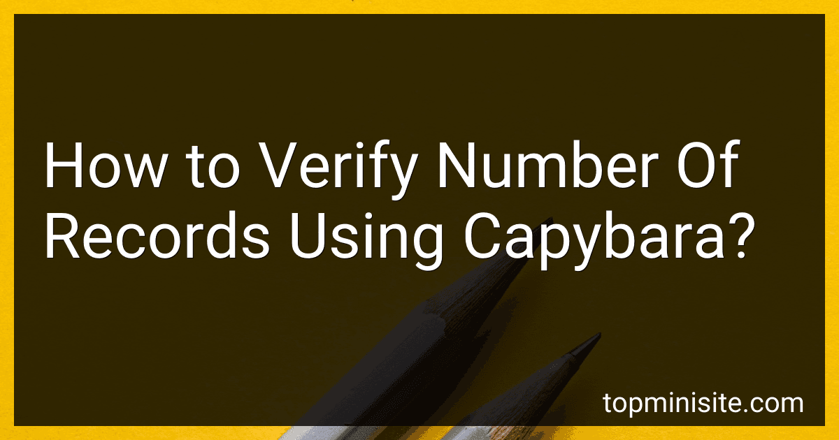 How to Verify Number Of Records Using Capybara? image