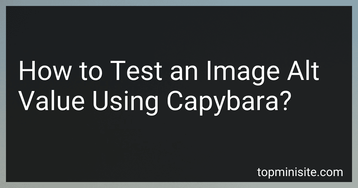 How to Test an Image Alt Value Using Capybara? preview