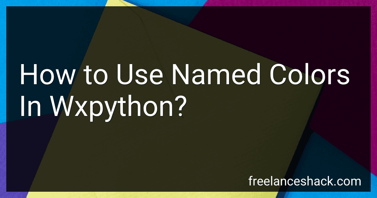 How to Use Named Colors In Wxpython? preview