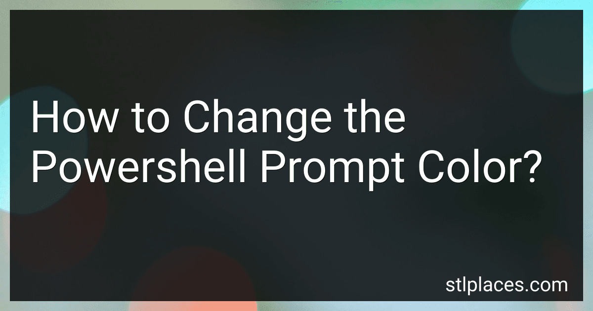 How to Change the Powershell Prompt Color? preview