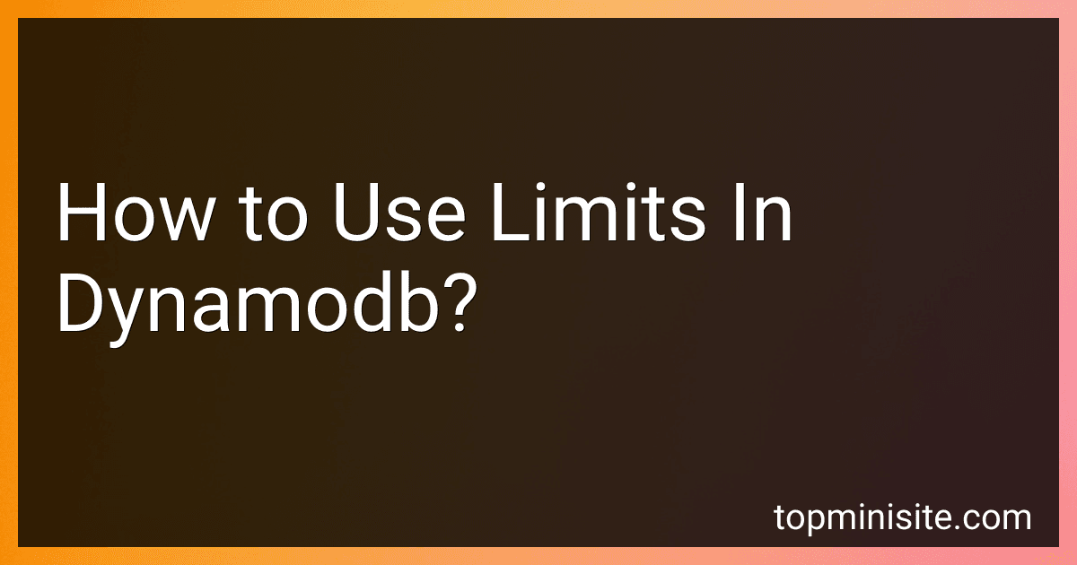 How to Use Limits In Dynamodb? preview