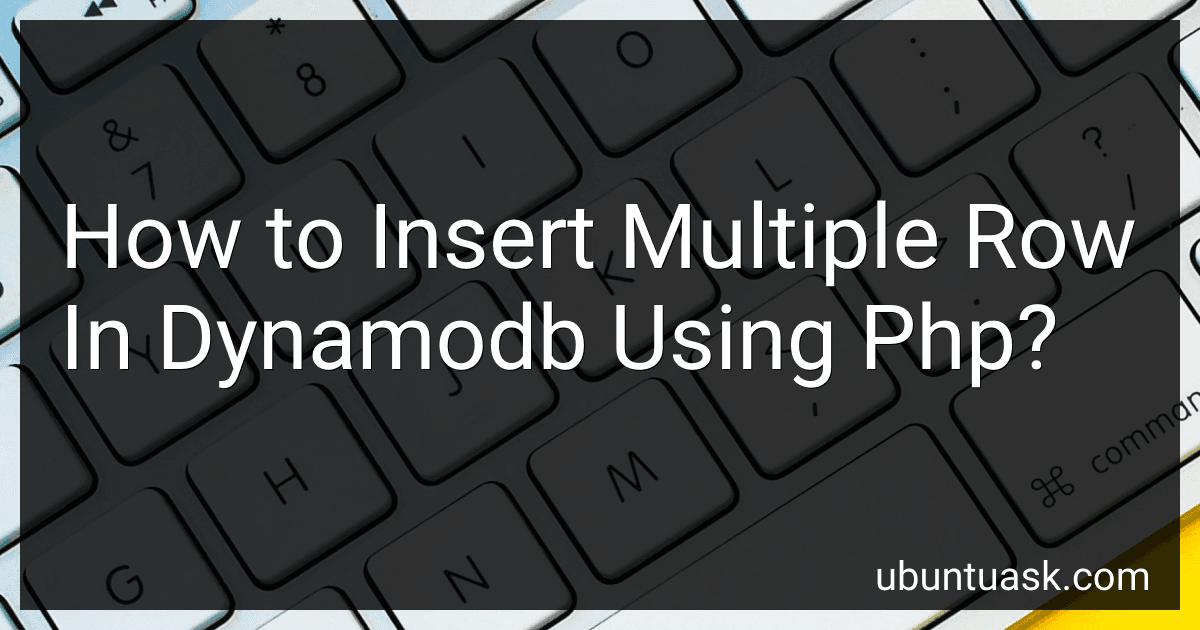 How to Insert Multiple Row In Dynamodb Using Php? image
