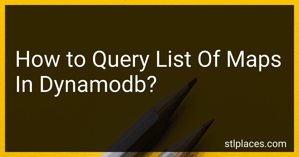 How to Query List Of Maps In Dynamodb? image