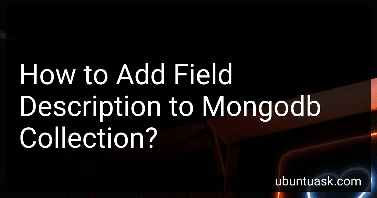 How to Add Field Description to Mongodb Collection? preview
