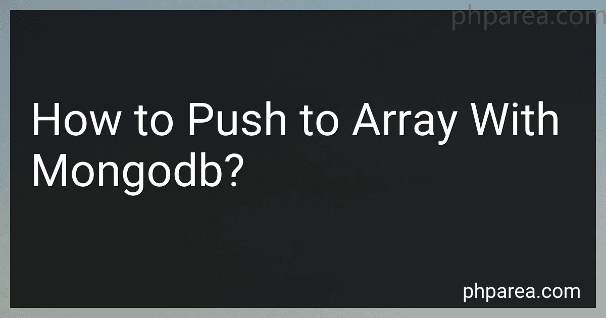 How to Push to Array With Mongodb? image