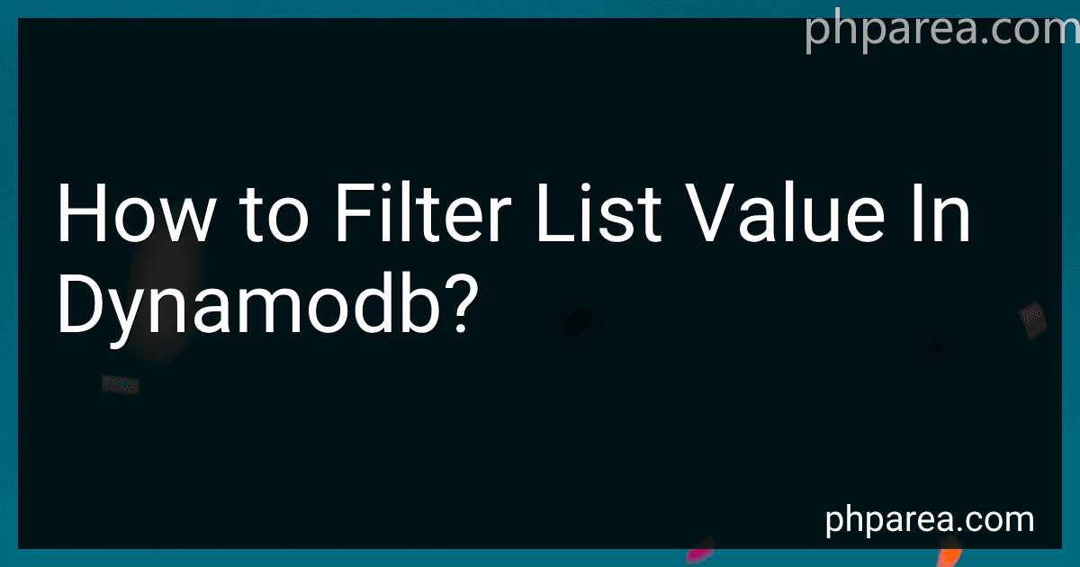 How to Filter List Value In Dynamodb? image