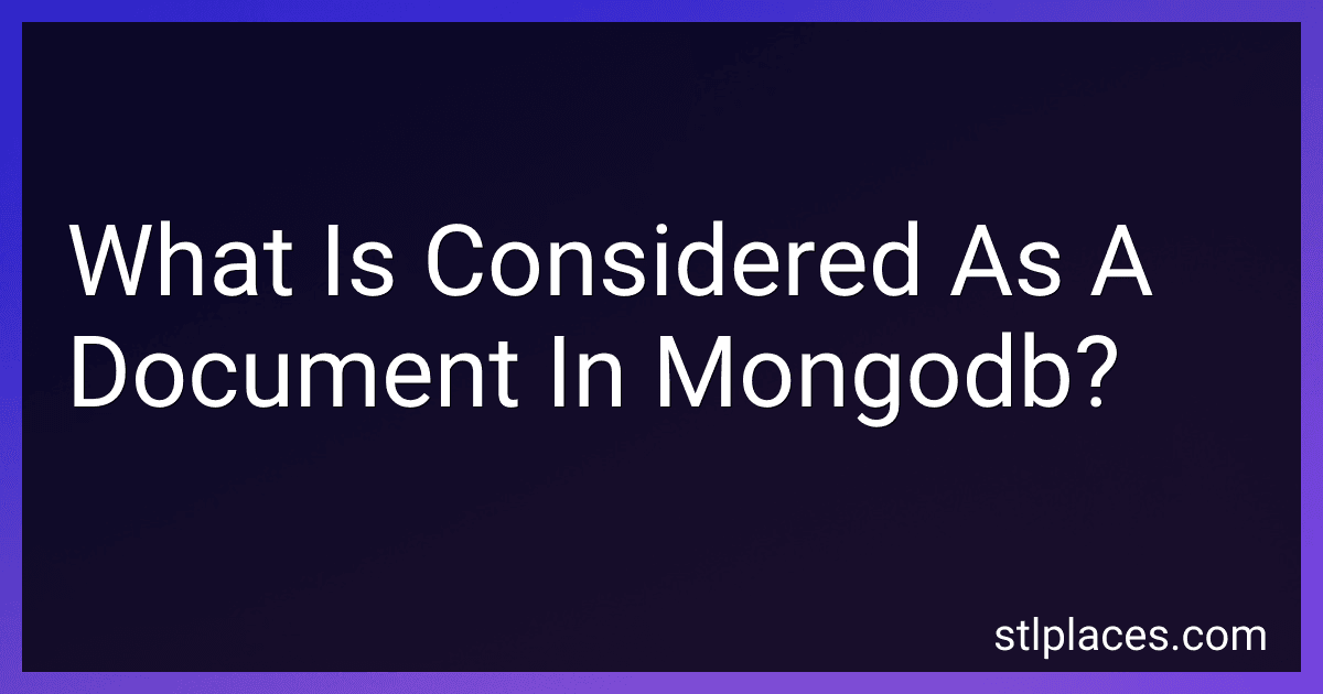 What Is Considered As A Document In Mongodb? preview