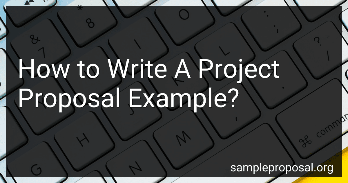 How to Write A Project Proposal Example? image