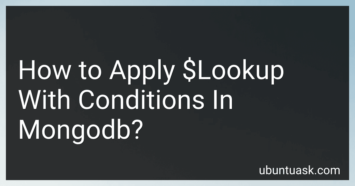 How to Apply $Lookup With Conditions In Mongodb? image