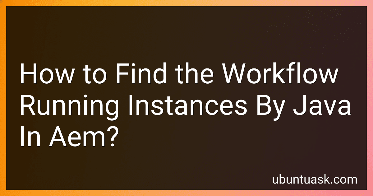 How to Find the Workflow Running Instances By Java In Aem? preview