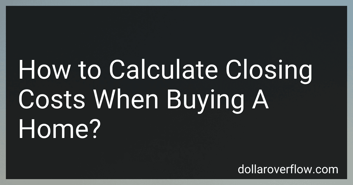 How to Calculate Closing Costs When Buying A Home? image