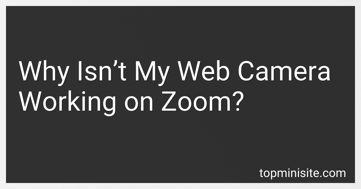 Why Isn’t My Web Camera Working on Zoom? preview