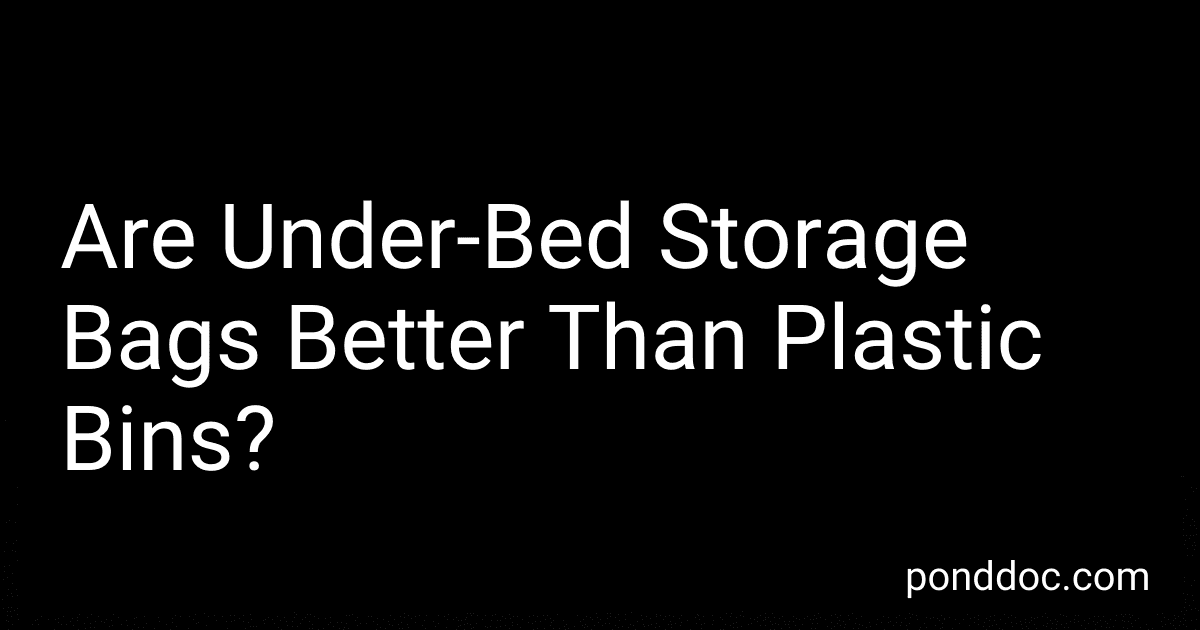 Are Under-Bed Storage Bags Better Than Plastic Bins? image