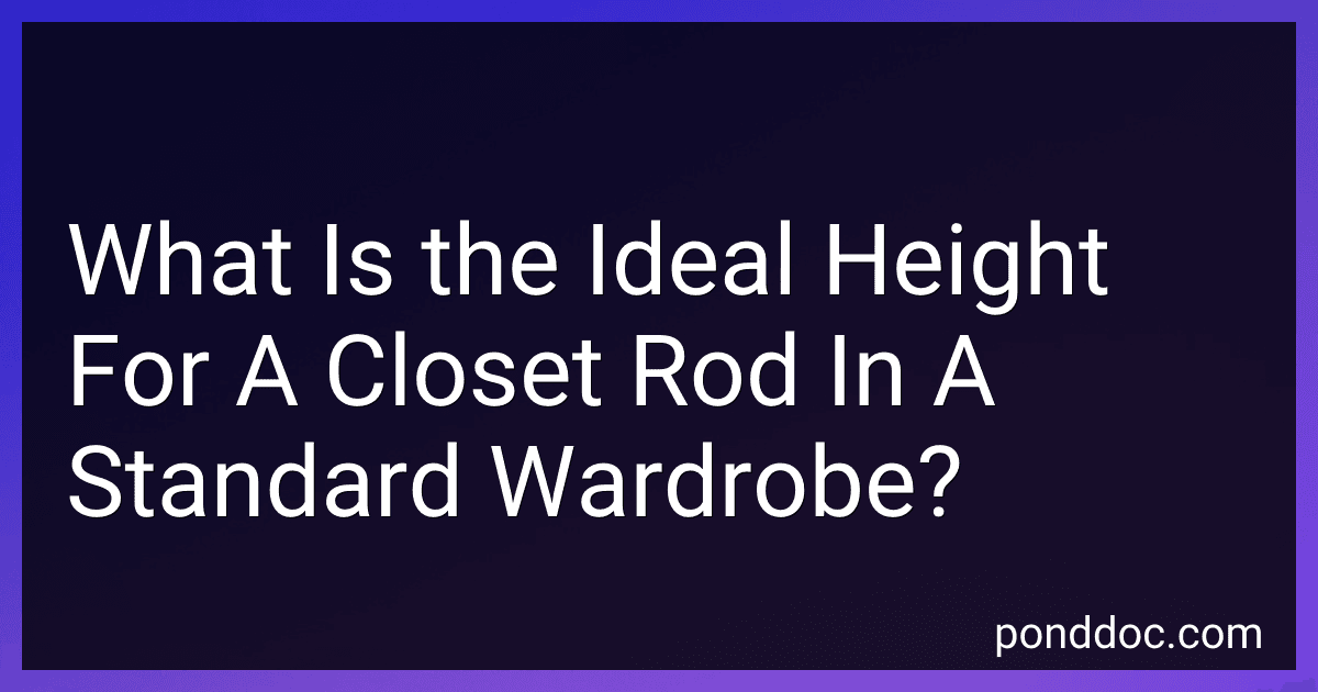 What Is the Ideal Height For A Closet Rod In A Standard Wardrobe? preview