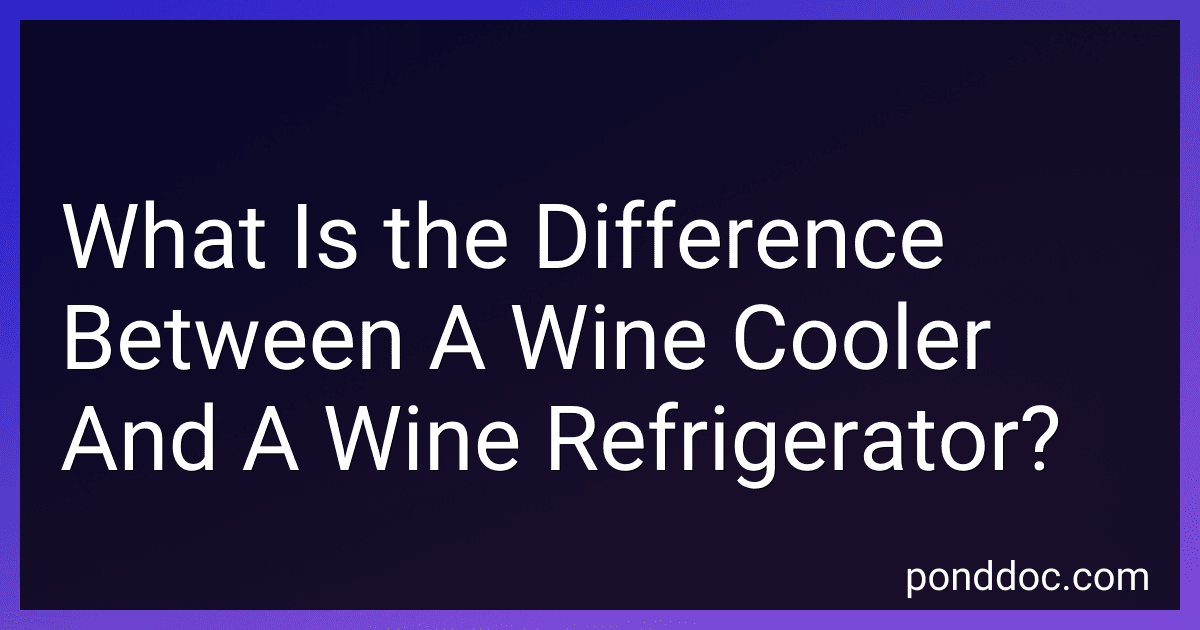What Is the Difference Between A Wine Cooler And A Wine Refrigerator? preview