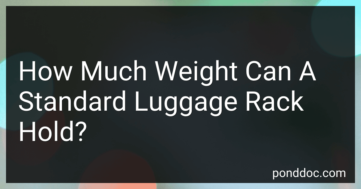 How Much Weight Can A Standard Luggage Rack Hold? image