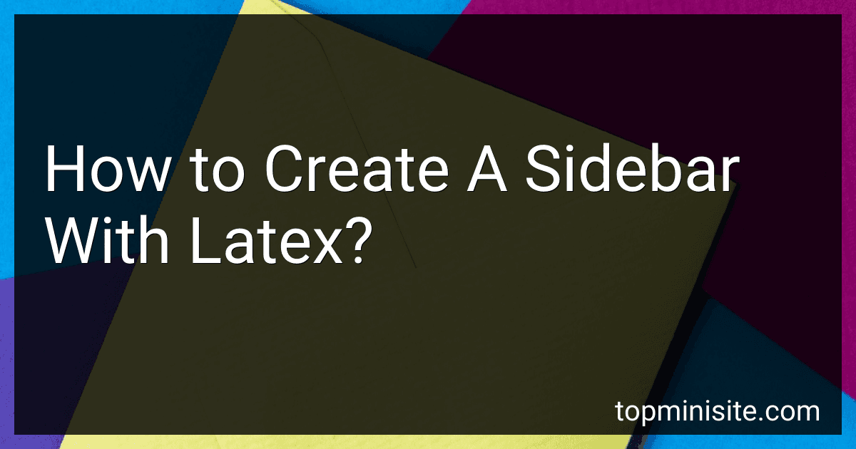 How to Create A Sidebar With Latex? preview