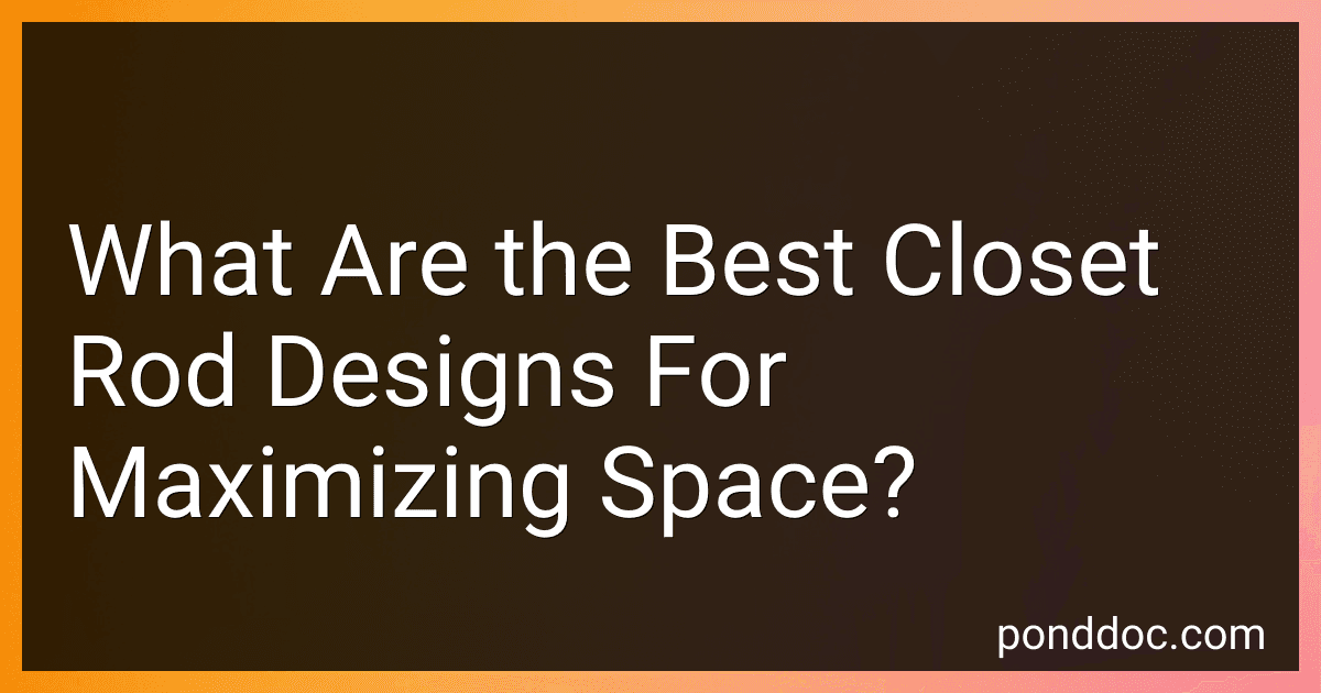 What Are the Best Closet Rod Designs For Maximizing Space? image