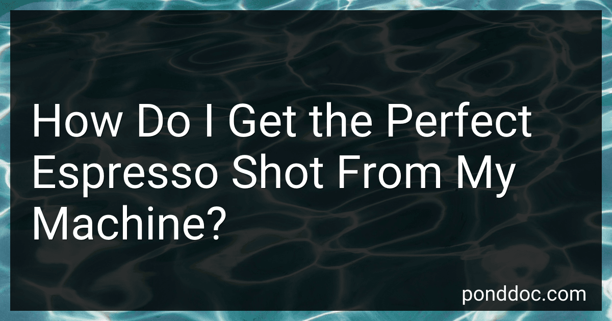 How Do I Get the Perfect Espresso Shot From My Machine? image