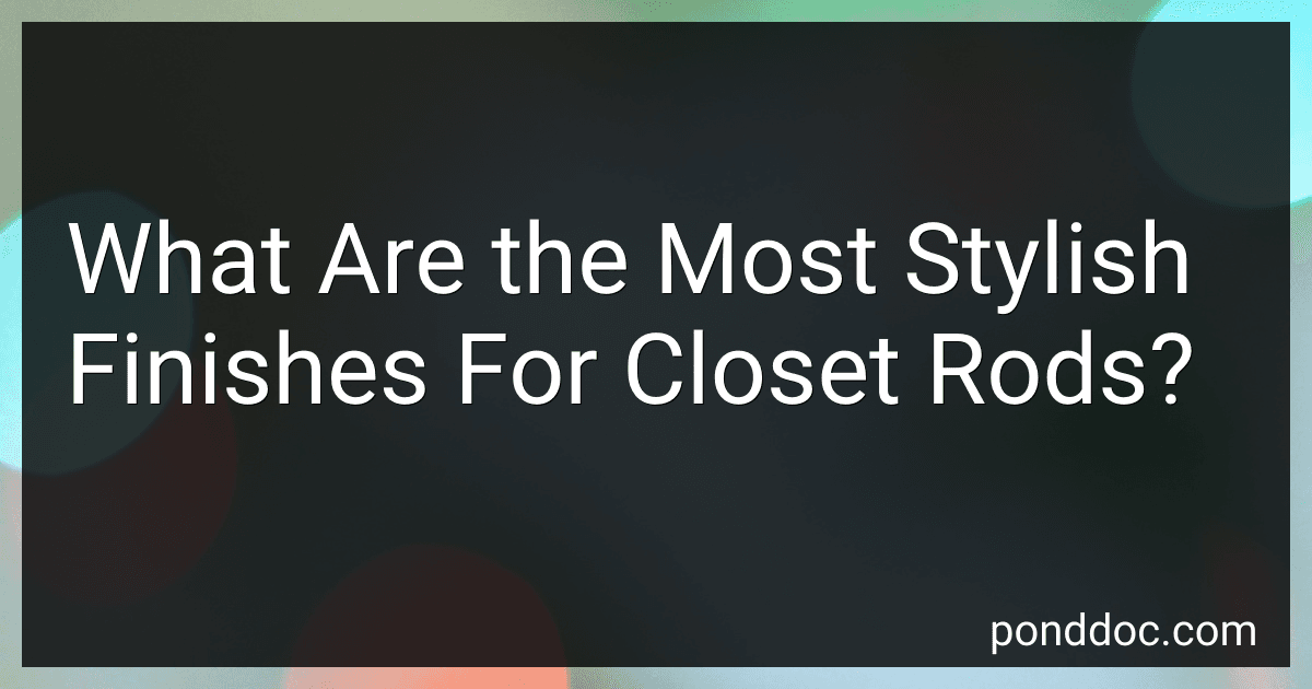What Are the Most Stylish Finishes For Closet Rods? image
