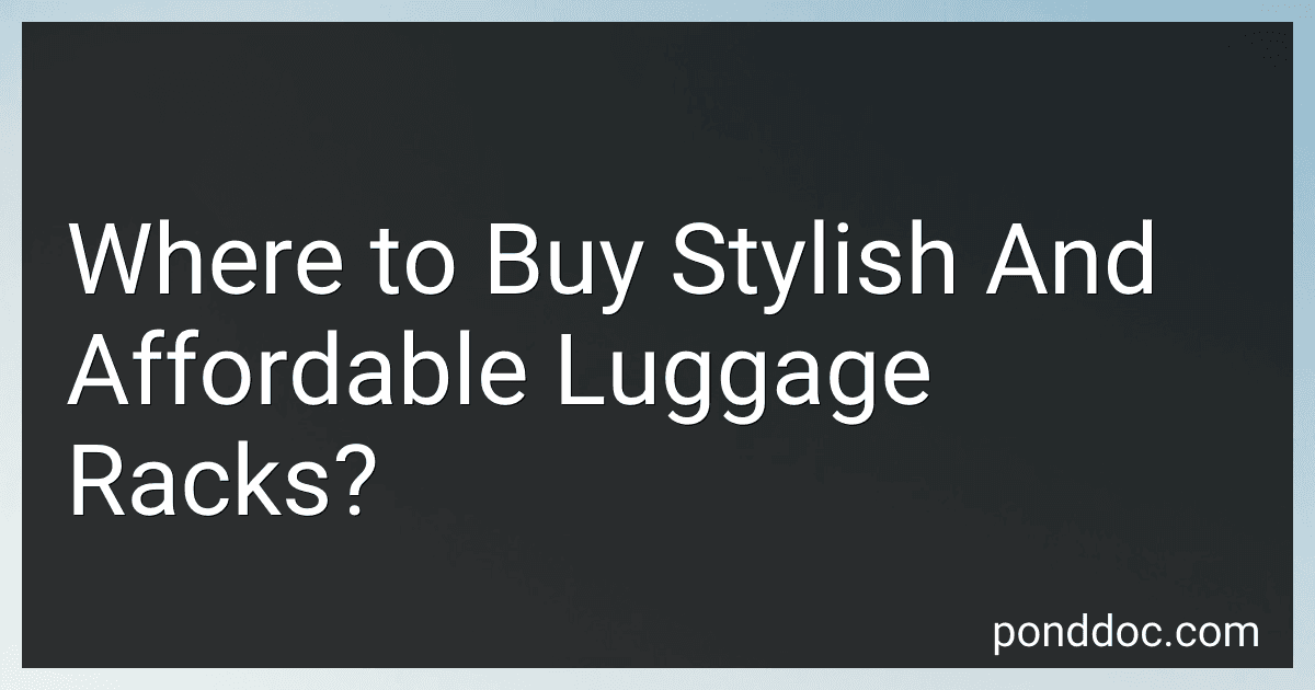 Where to Buy Stylish And Affordable Luggage Racks? image