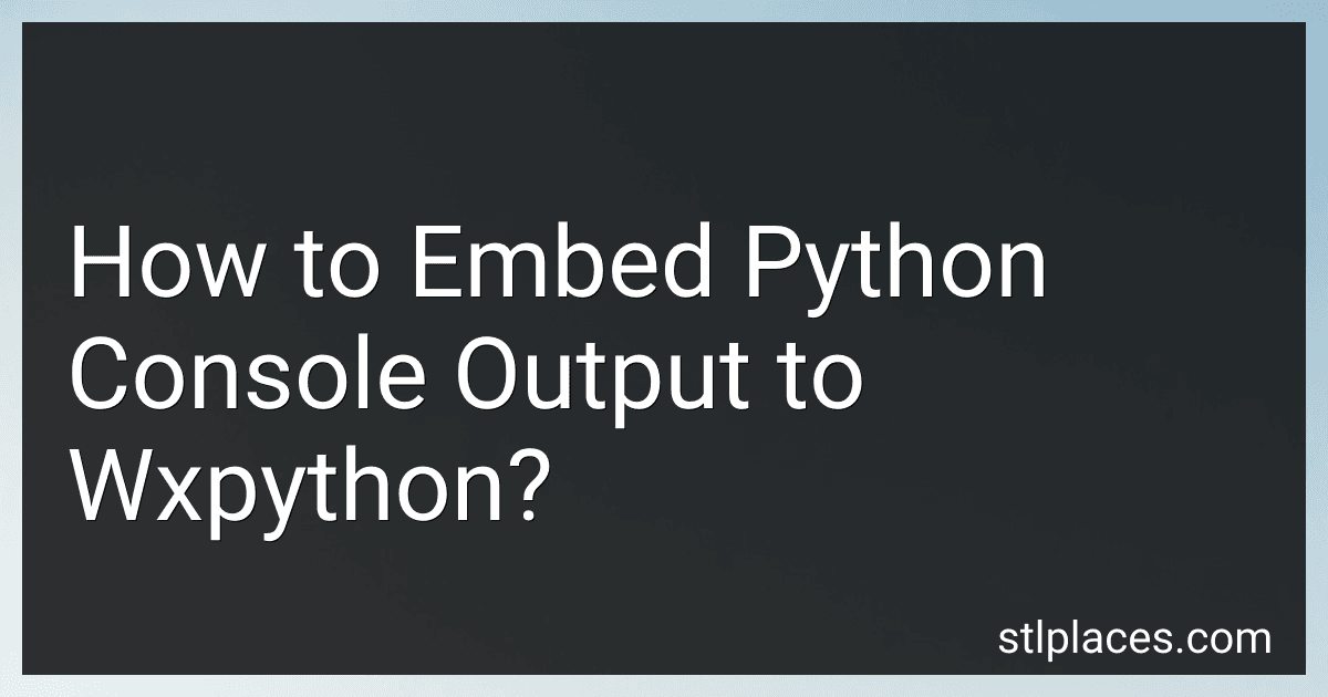 How to Embed Python Console Output to Wxpython? image